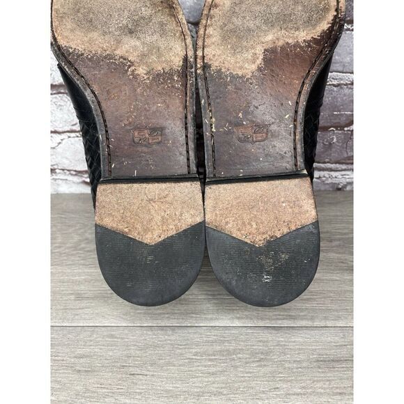 Cole Haan Black Leather Basket Weave Penny Loafers Dress Shoes Men’s 12M US/45EU - Picture 6 of 16